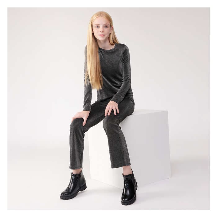 Kid Girls' Sparkly Metallic Pant